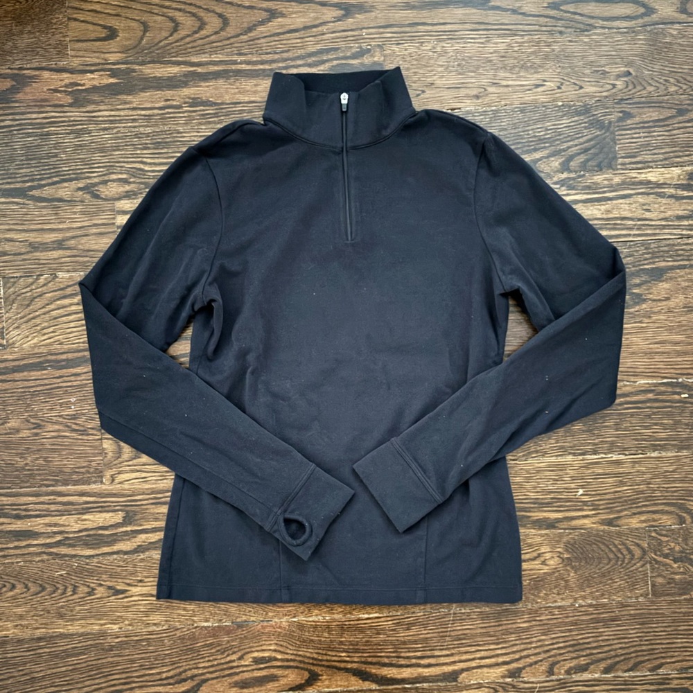 Athleta 1/4 Zip Pullover Black Size XS